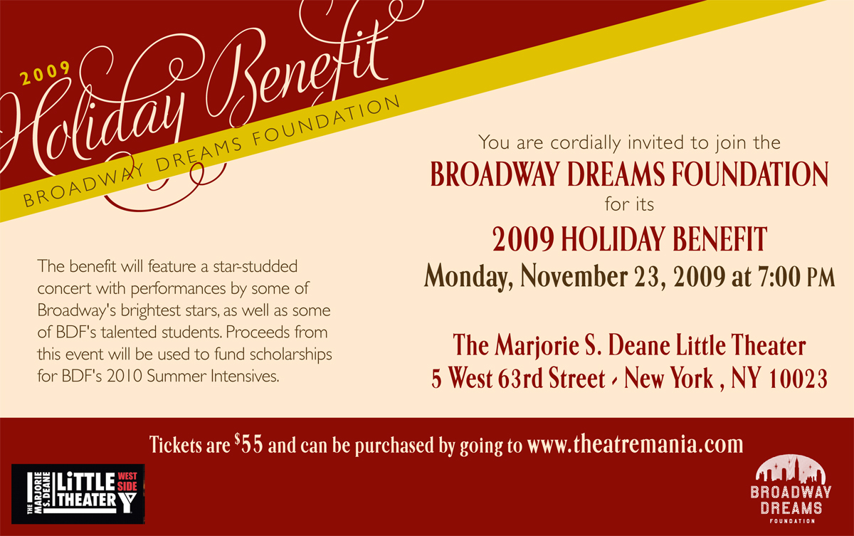Broadway Dreams Foundation – Holiday Benefit