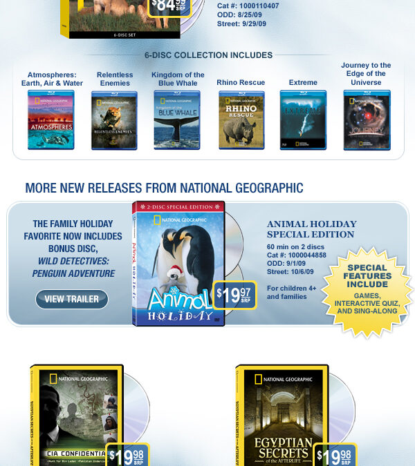 National Geographic E-announcement