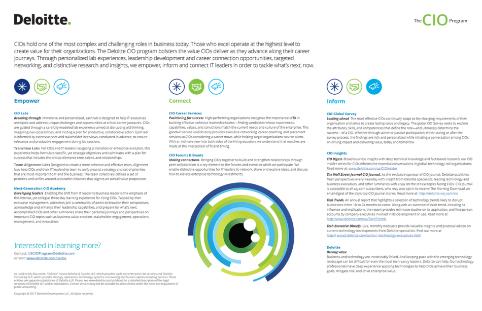 Deloitte Program Management Deloitte CIO program - Alicia Fox-Lenz